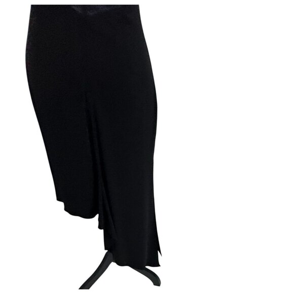 Cache Asymmetrical Babydoll Evening Slip Dress 4 Vintage Y2K 90s Flowy Prom Maxi - Picture 7 of 8